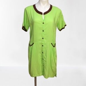Hecho Mano Green Summer dress Size M